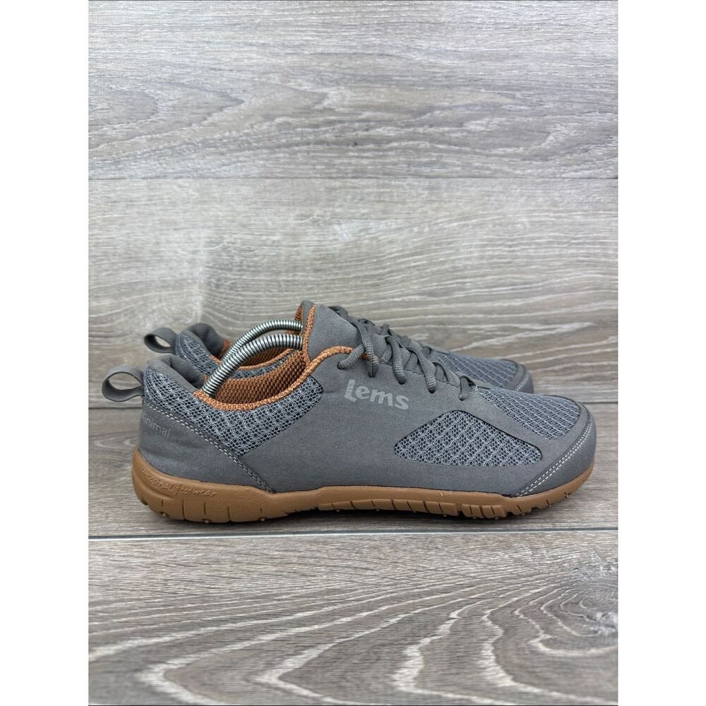 Lems Primal 2 Mens Sz 12/EU 45 Slate Gray Low Top Lace Up Minimalist Sneakers